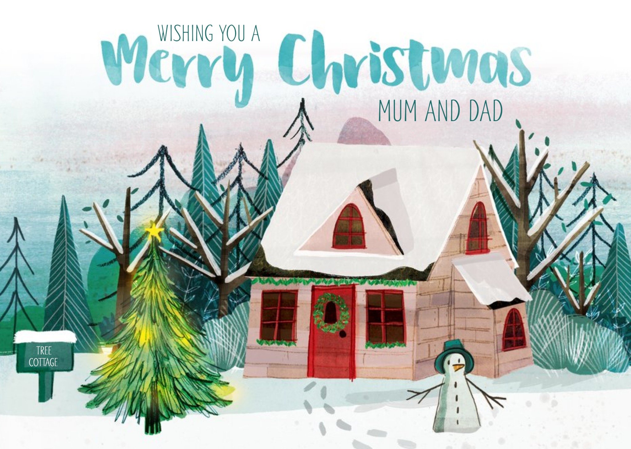 Moonpig La Jolie Boutique Christmas Card From Mum And Dad Ecard