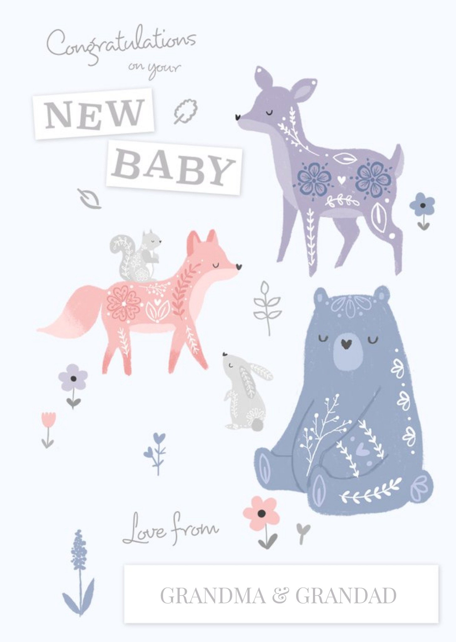 Millicent Venton Illustrated New Baby Card