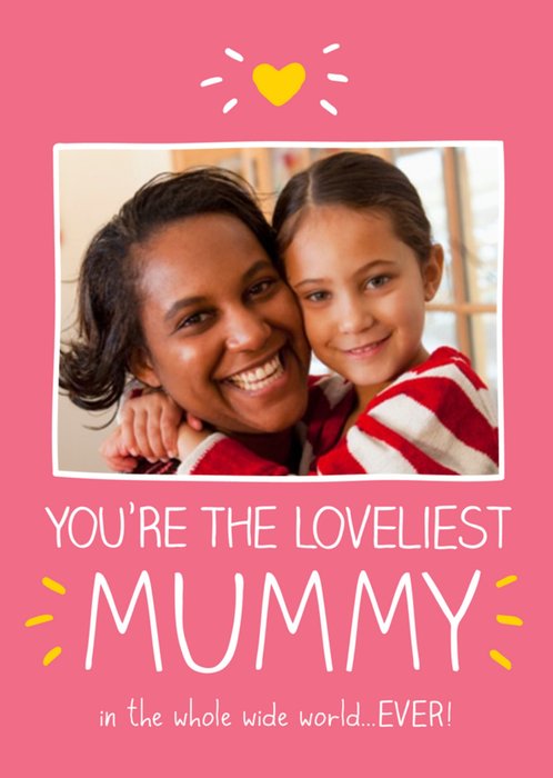 Mother's Day Card - Photo Upload - Loveliest Mummy