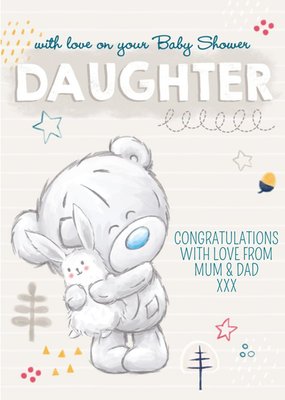 Tatty Teddy Baby Shower For Daughter Card