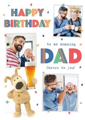 Boofle Dad's Photo Upload Birthday Card
