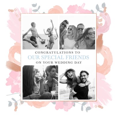 Wedding Card - Congratulations - Special Friends - On Your Wedding Day - Photo Upload
