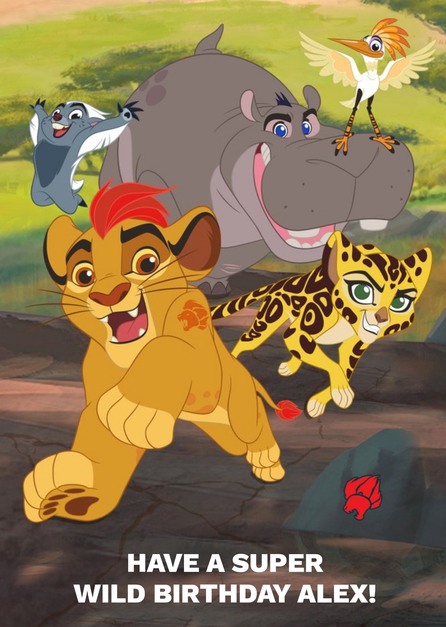 Disney The Lion King A Super Wild Birthday Personalised Happy Birthday Card Ecard