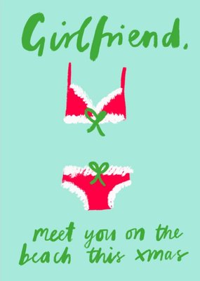 Katy Welsh Meet You On The Beach This Xmas Funny Card