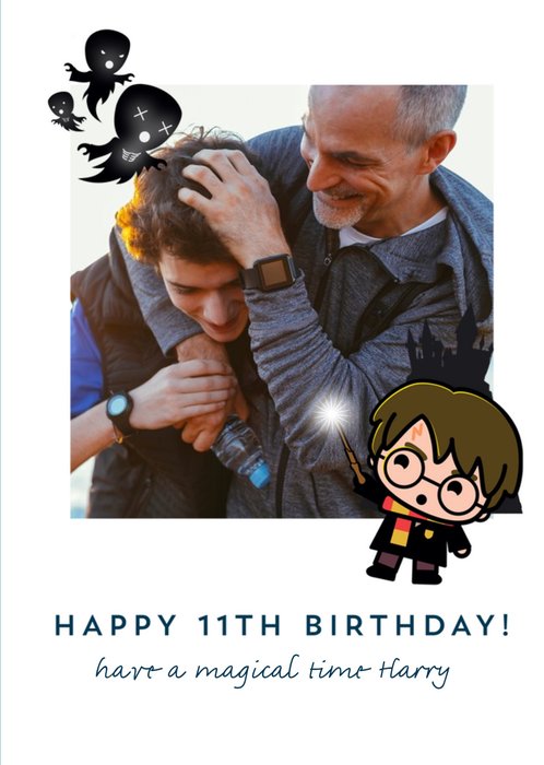 Harry Potter photo upload 11th Birthday Card
