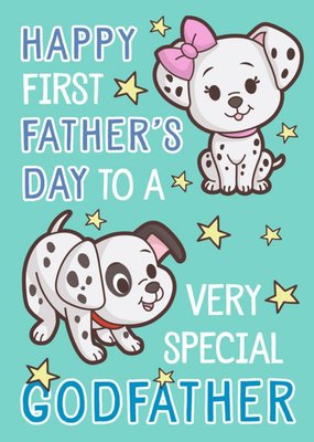 Disney First Father's Day Godfather Card