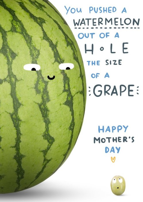 Funny Childbirth Mother's Day Card