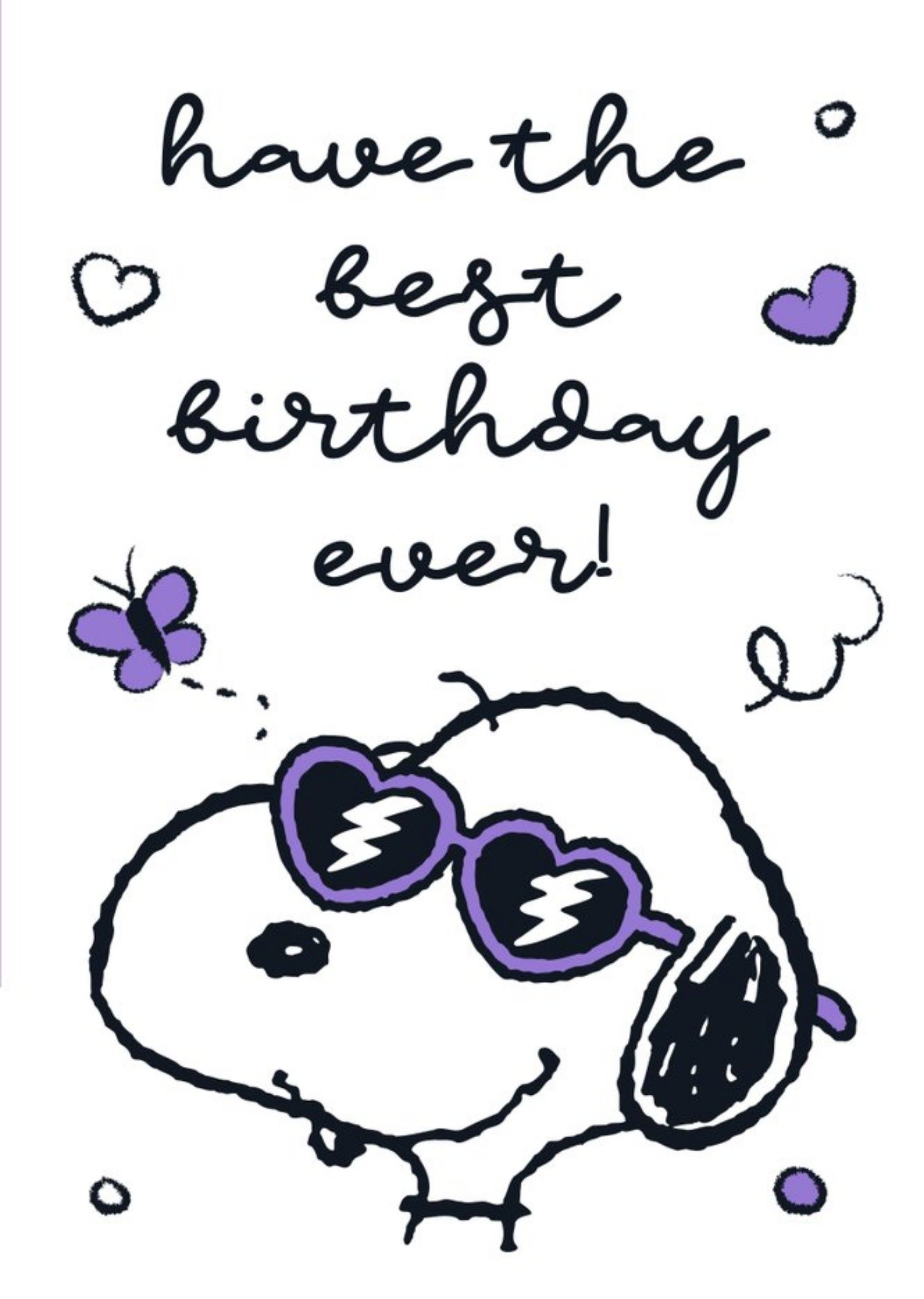 Moonpig Cute Peanuts Snoopy Have The Best Birthday Ever Card Ecard