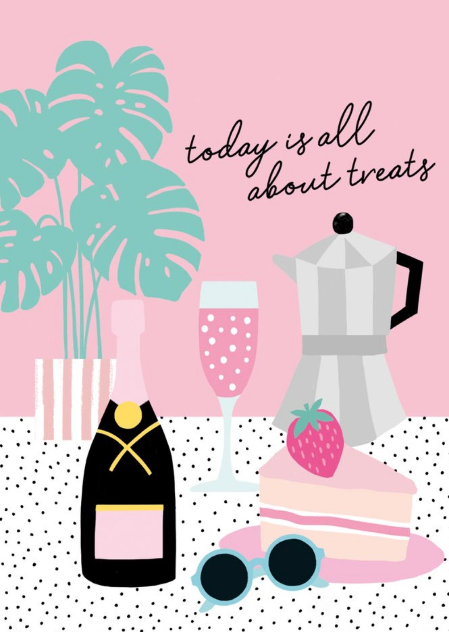 Colourful Today Is All About Treats Card Ecard