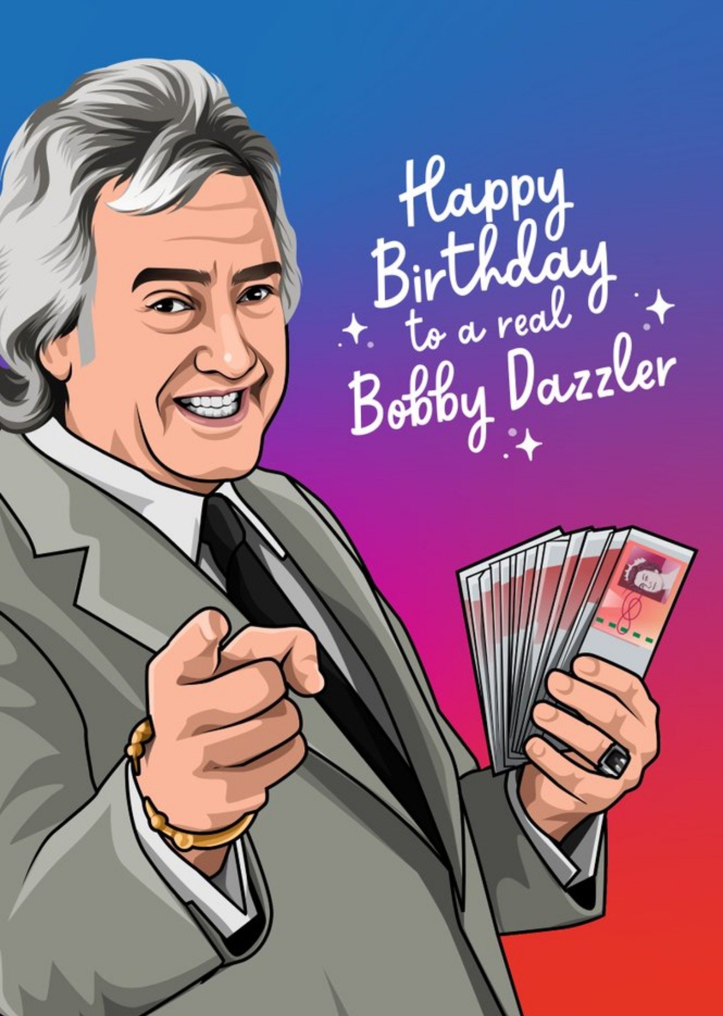 All Things Banter Bobby Dazzler Birthday Card, Large