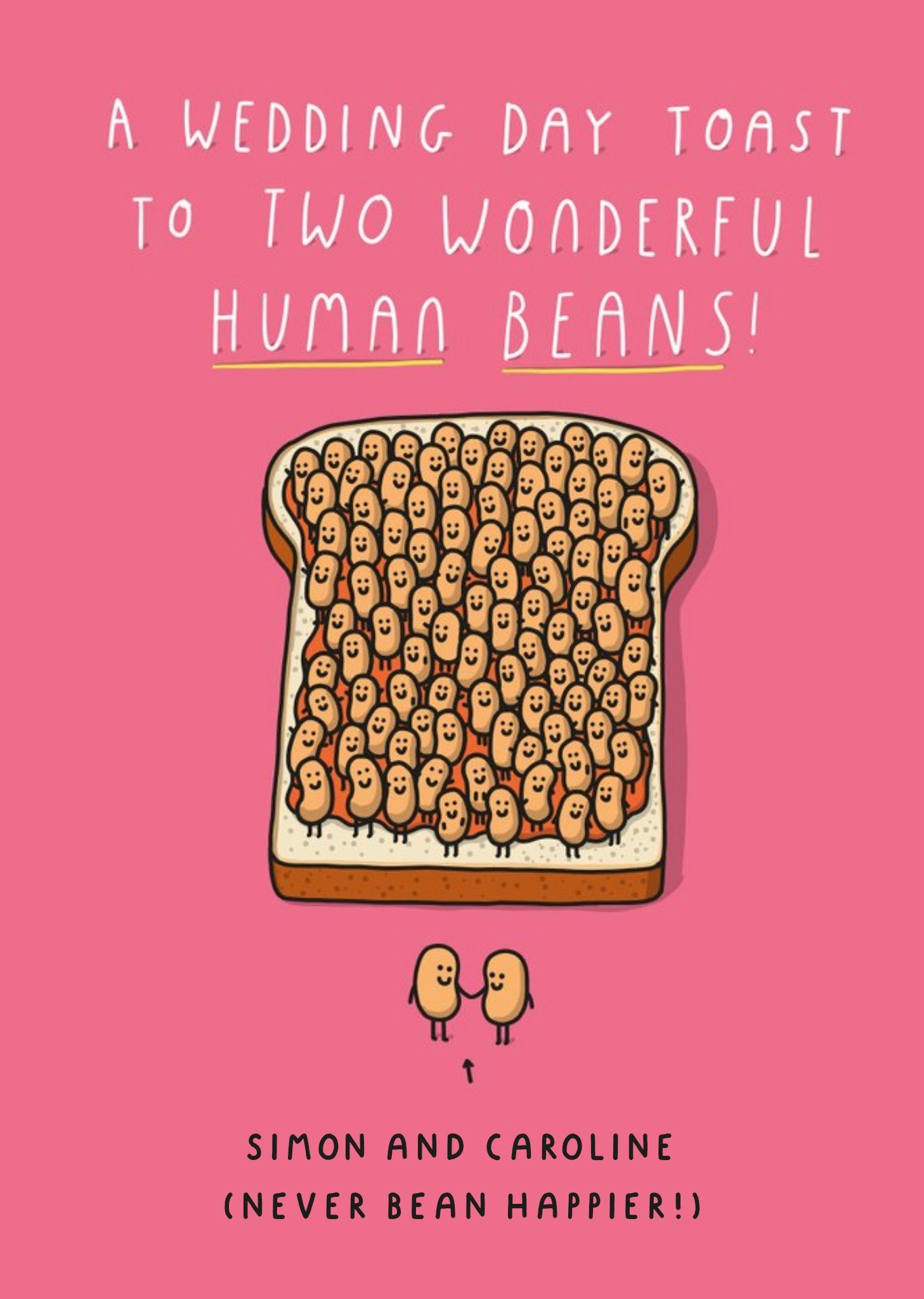 Moonpig Mungo And Shoddy A Wedding Day Toast To Wonderful Human Beans Wedding Day Card Ecard