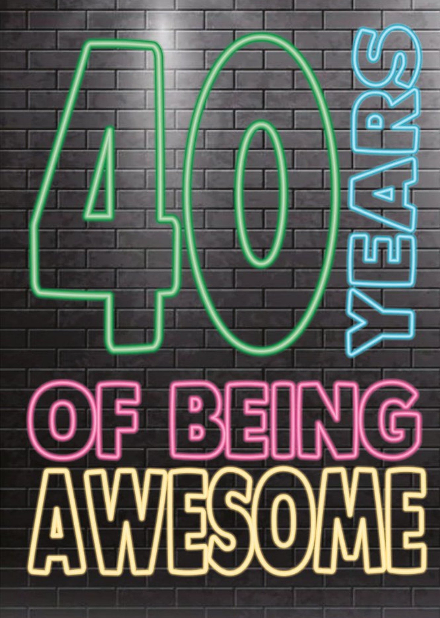 Other Cheeky Chops 40 Years Of Being Awesome Card