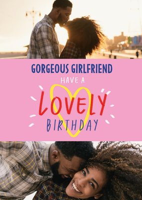 Photo upload Gorgeous Girlfriend Birthday Card  
