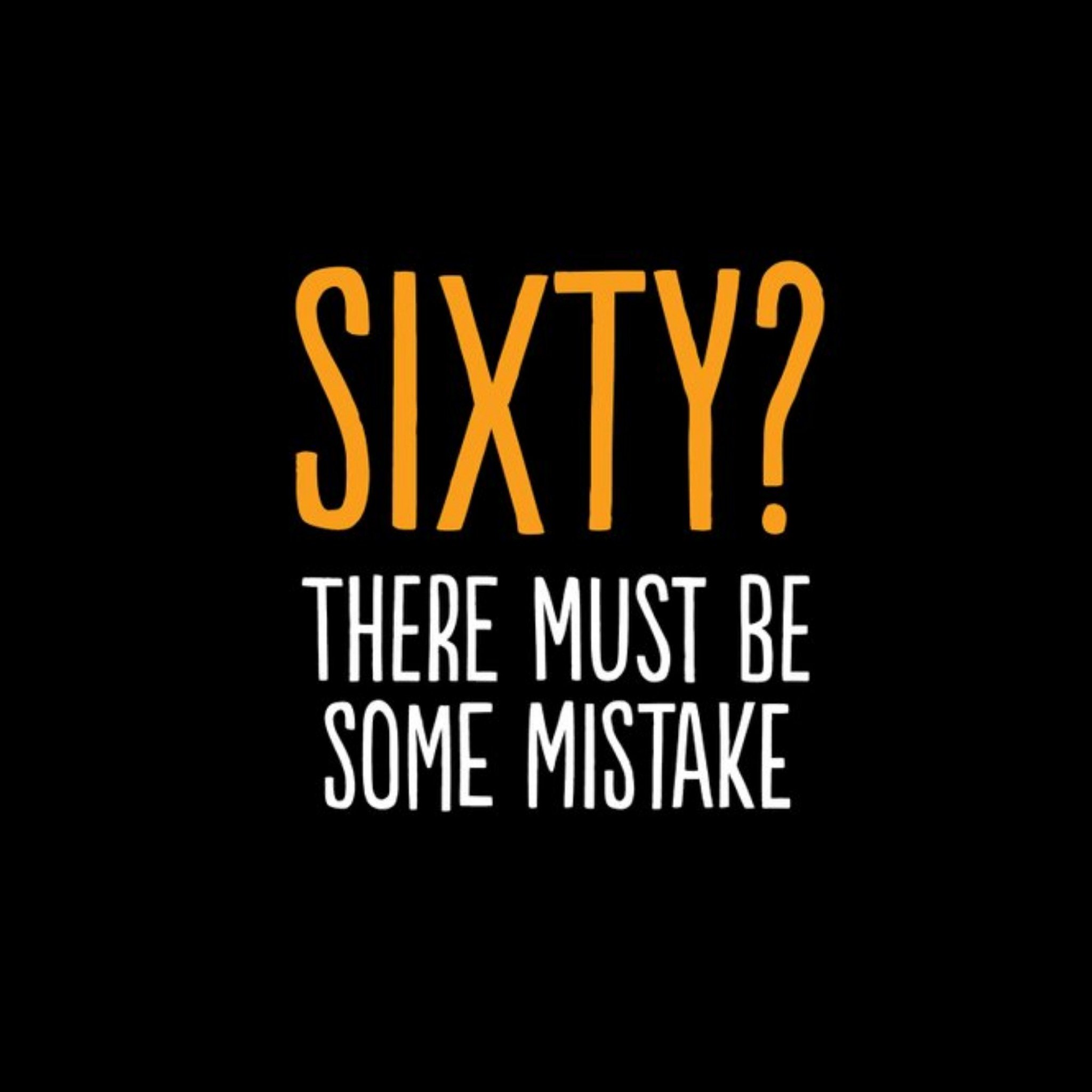 Sixety There Must Be Some Mistake Card, Square