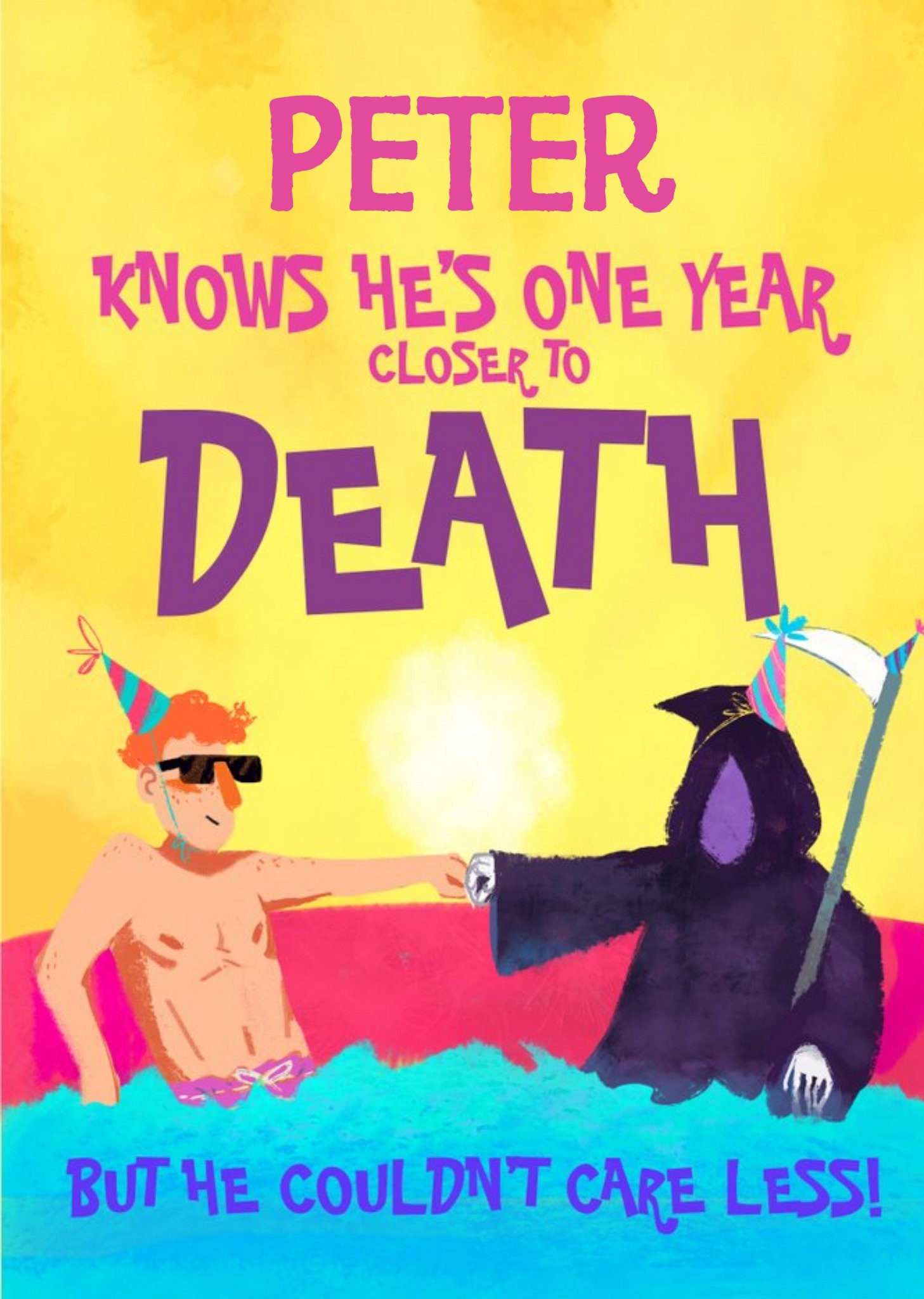 Funny Birthday Card One Year Closer To Death Ecard