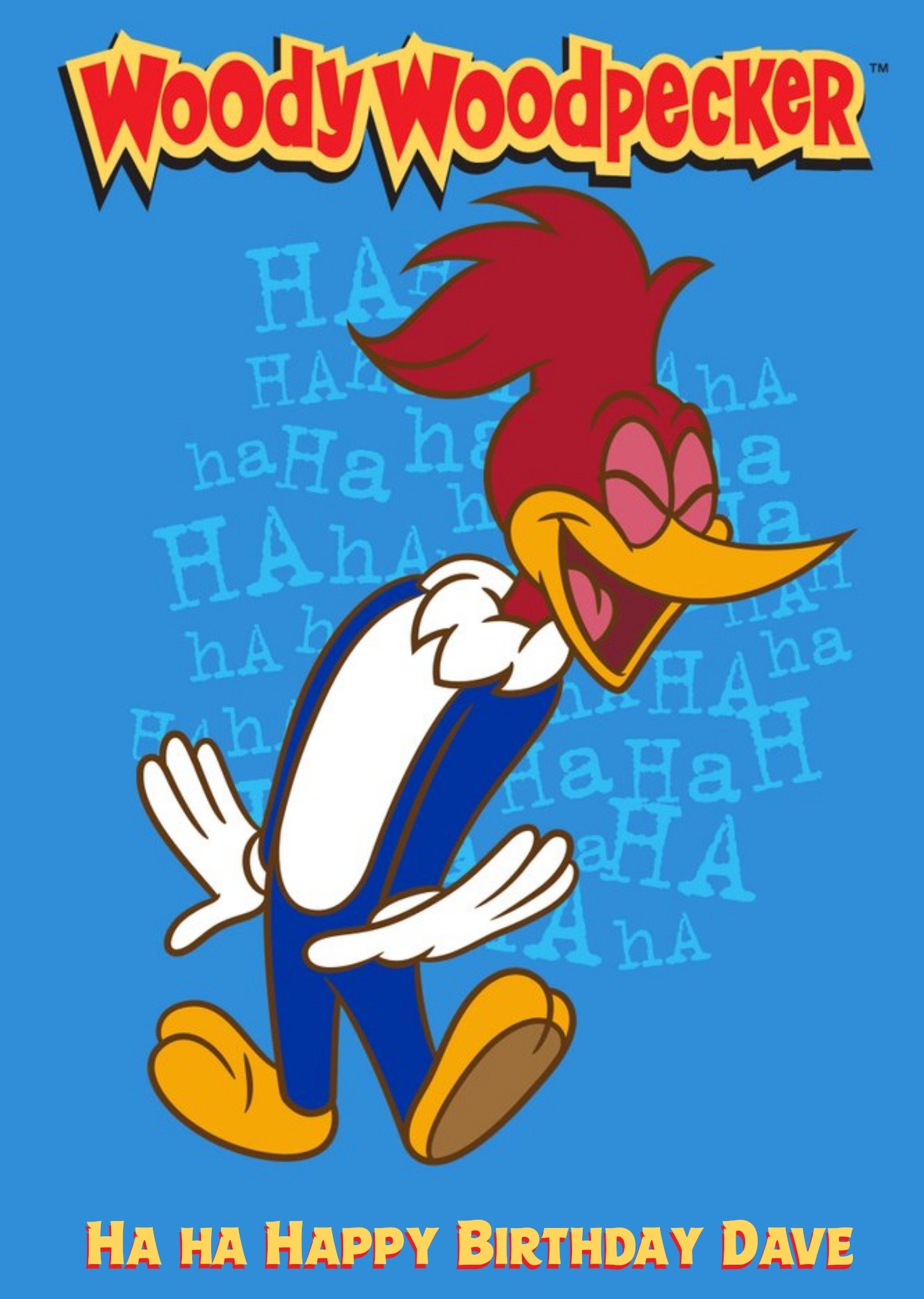 Other Universal Woody Woodpecker Illustration Ha Ha Happy Birthday Card Ecard