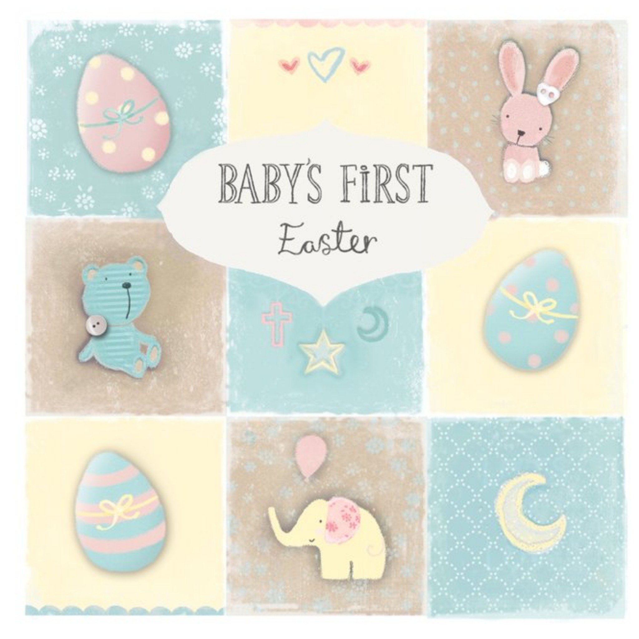 Moonpig Cute Baby's First Easter Card, Large