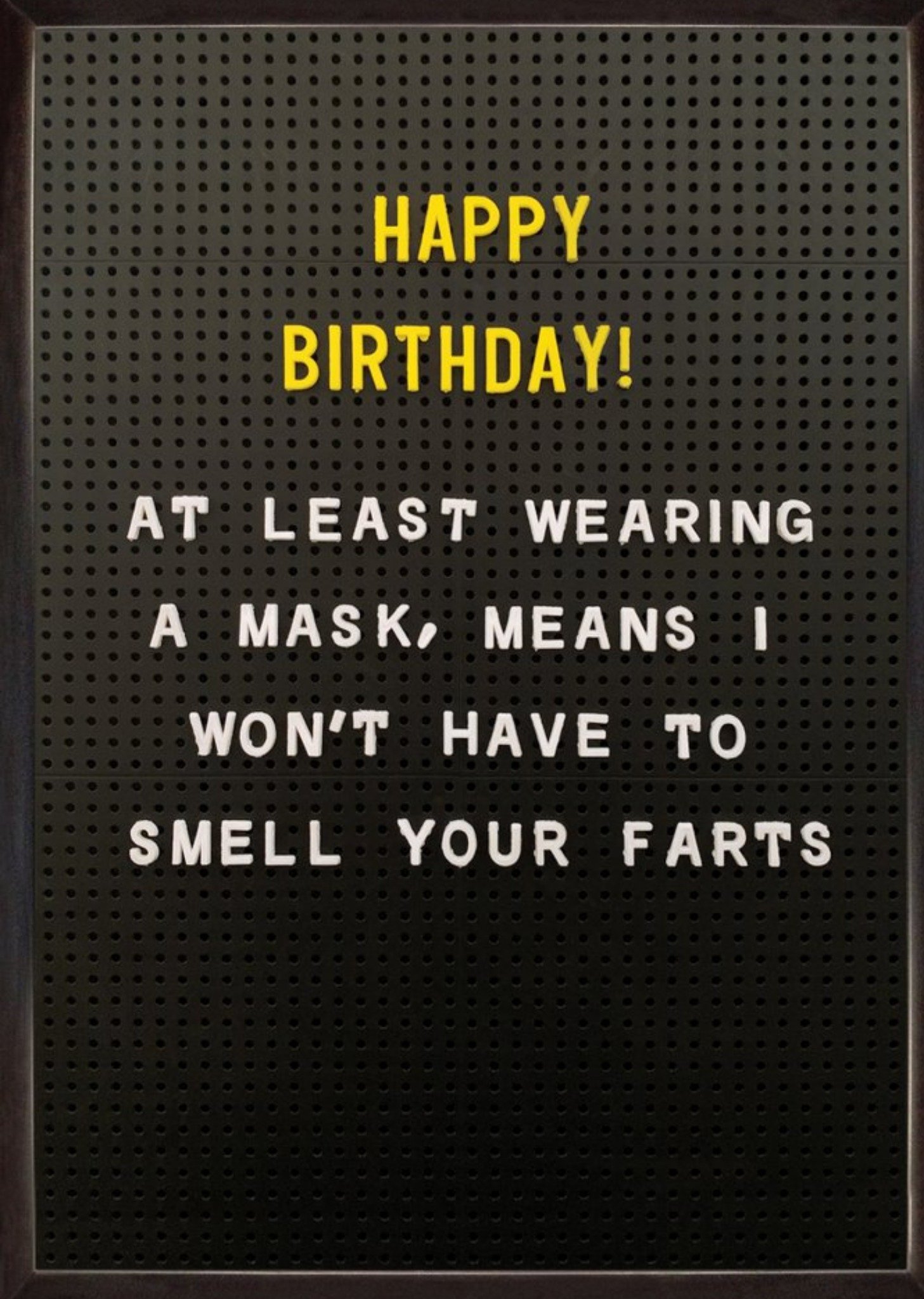Brainbox Candy Wearing A Mask Birthday Card, Large