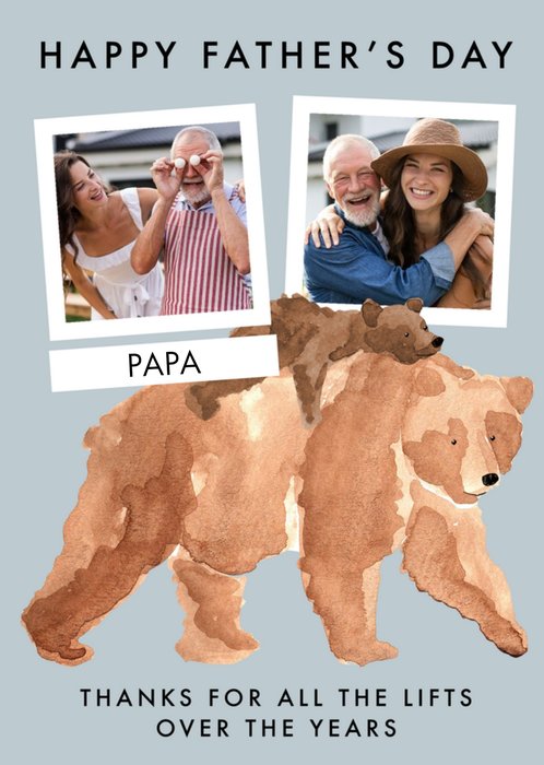 Okey Dokey Bear Father's Day Card