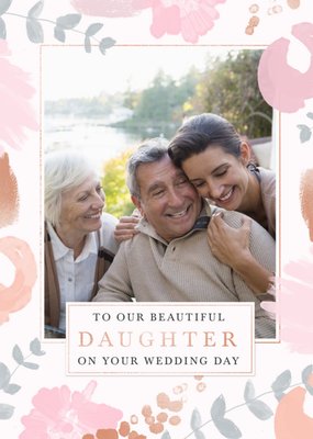 Wedding Card - Beautiful Daughter - Daughter Wedding Day - Photo Upload