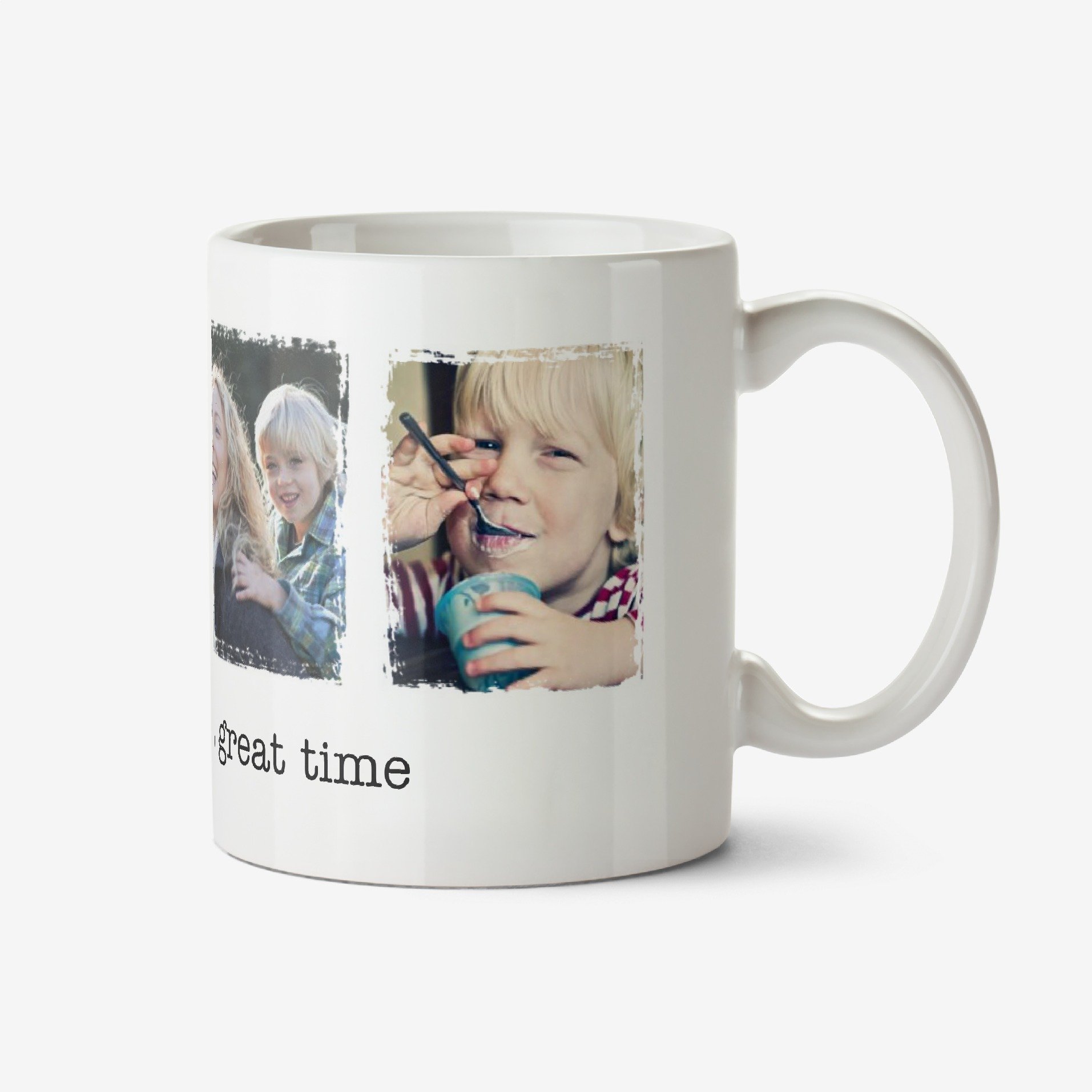 Four Picture Vintage Style Photo Upload Mug Ceramic Mug