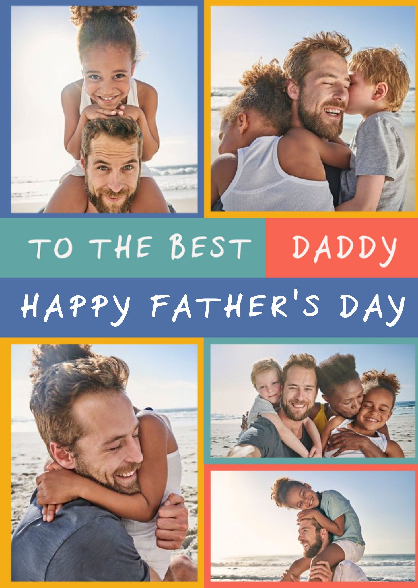 Euphoria To The Best Daddy Photo Upload Father's Day Card