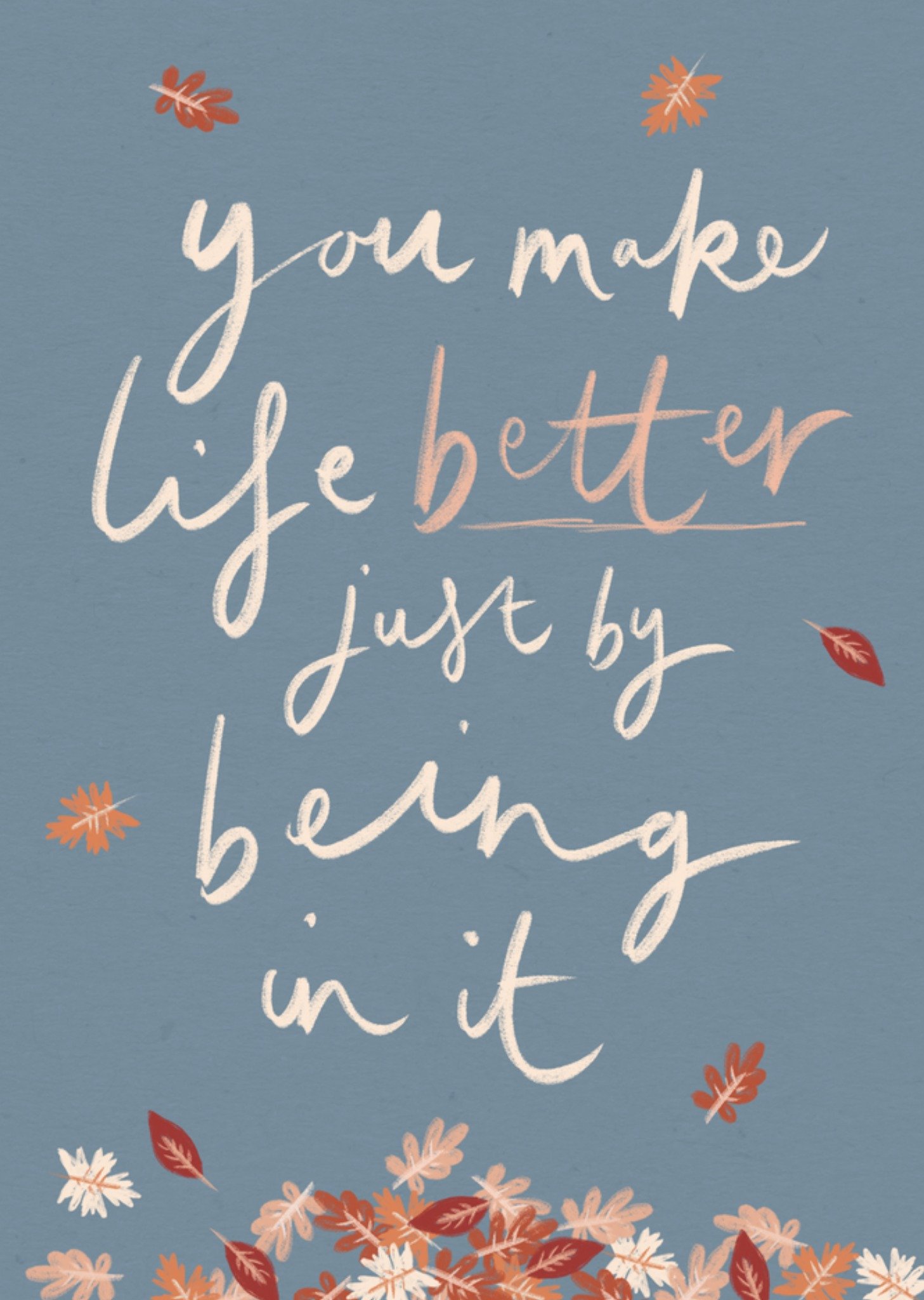 Moonpig You Make Life Better Thinking Of You Card, Large