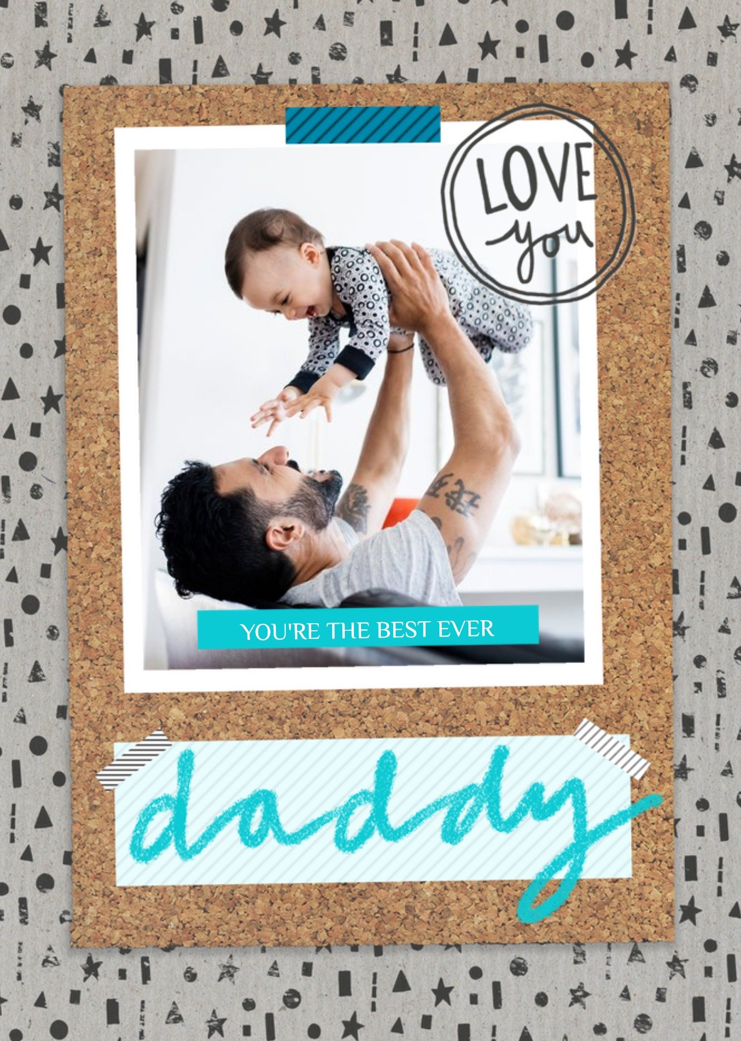 Moonpig You're The Best Ever Daddy Photo Card Postcard