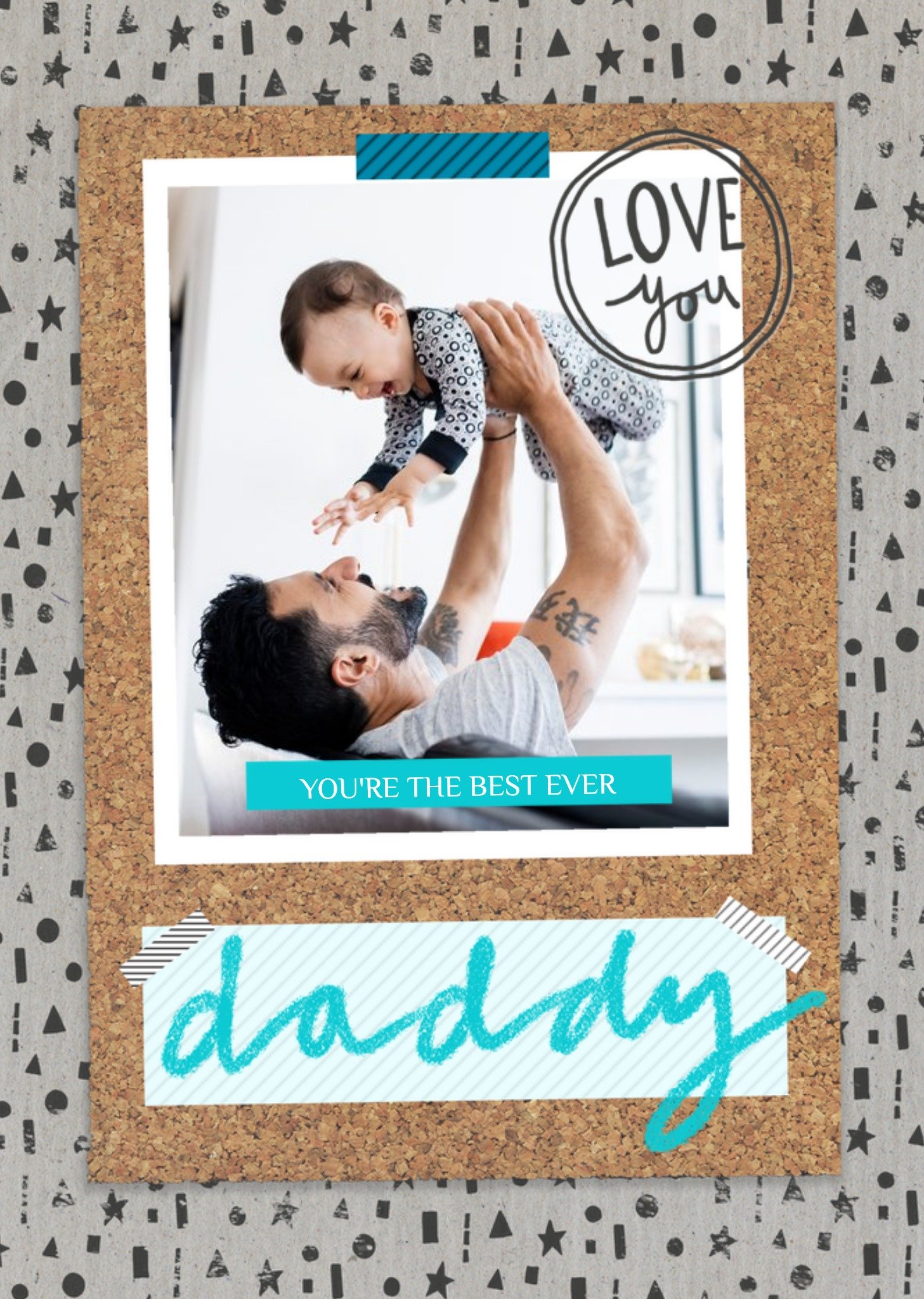 You're The Best Ever Daddy Photo Card Postcard