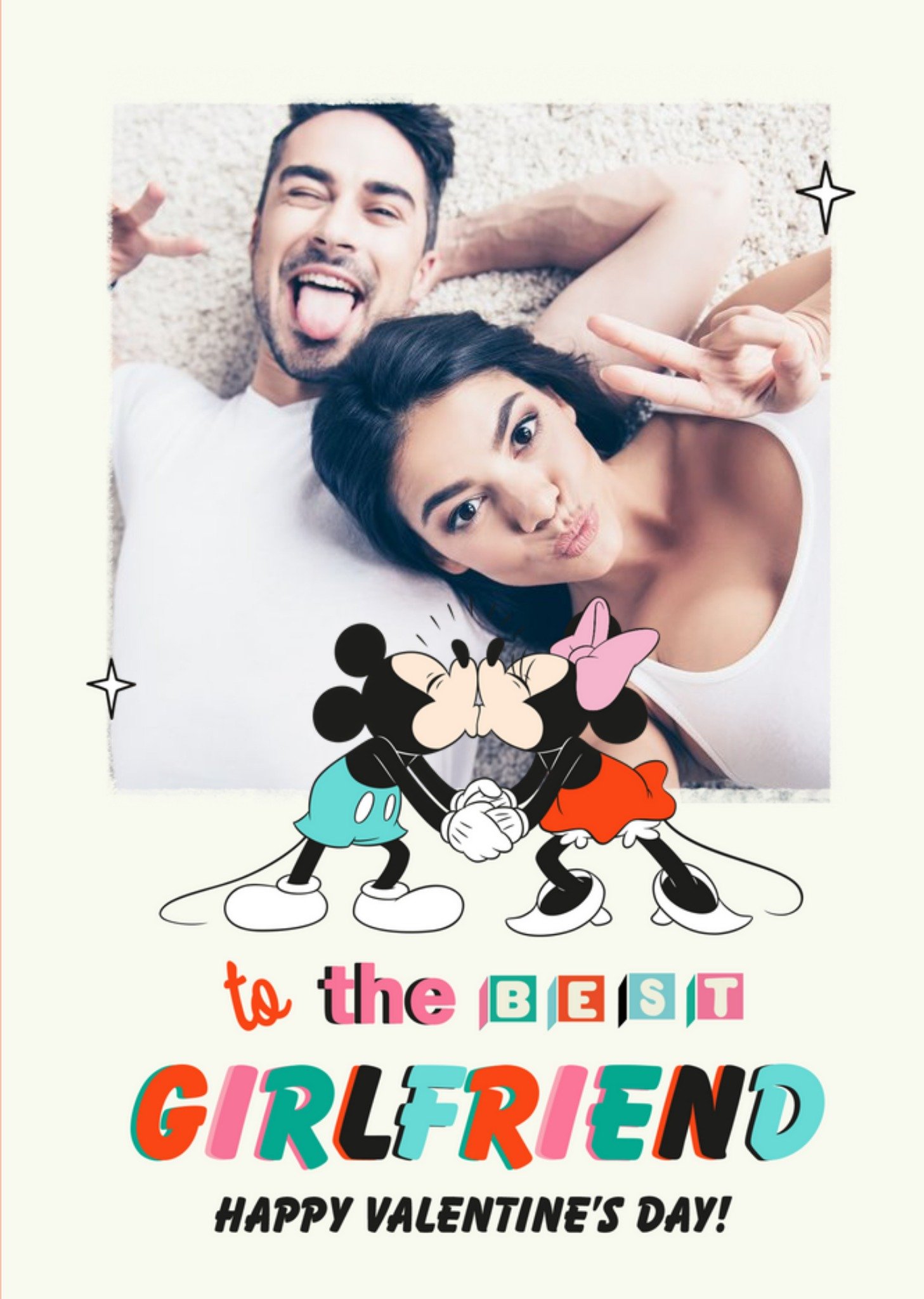 Disney Mickey Mouse Best Girlfriend Valentine's Day Card Ecard