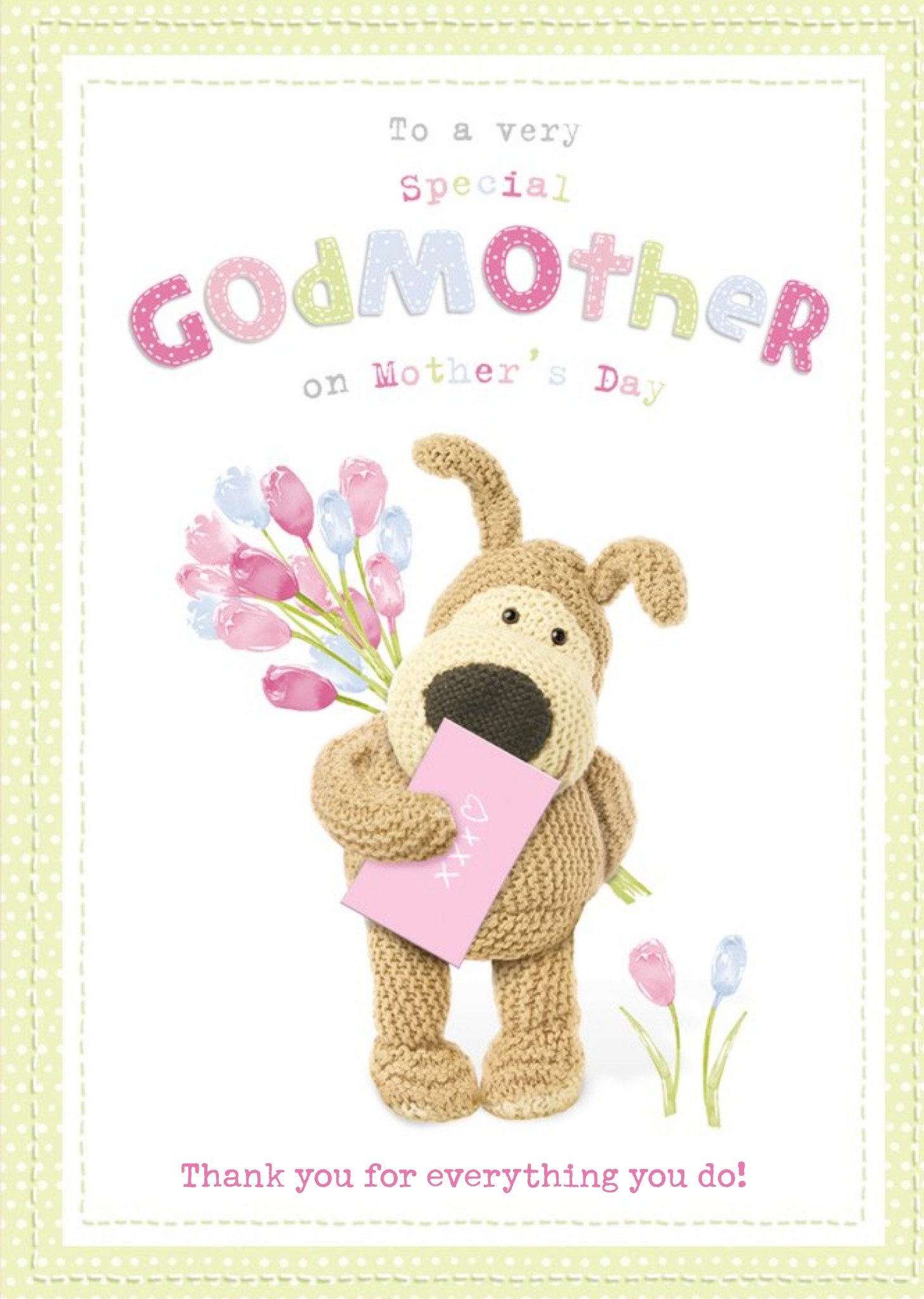 Boofle To A Special Godmother Mother's Day Card, Large