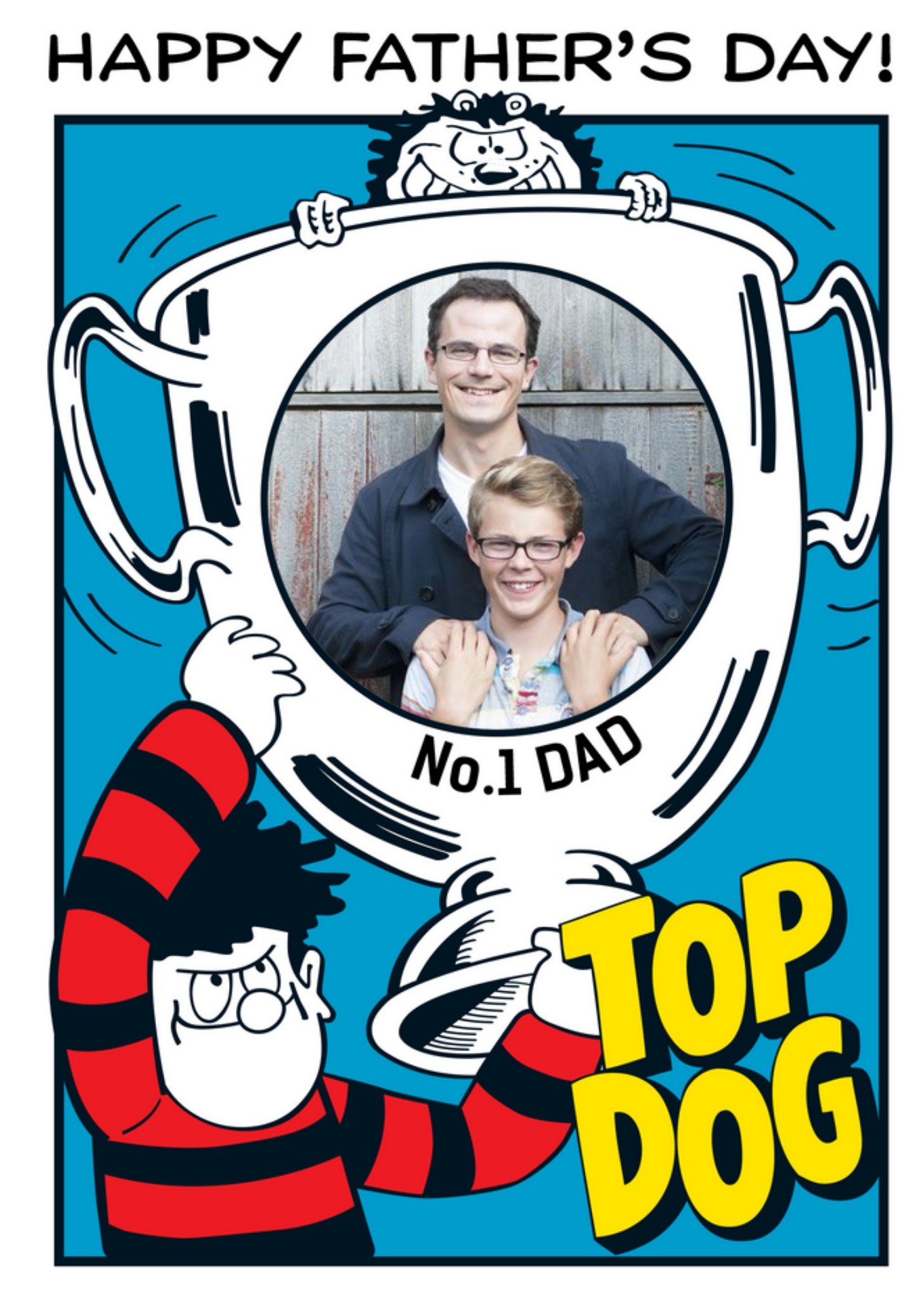 Moonpig Father's Day Card - Beano - Photo Upload Card, Large