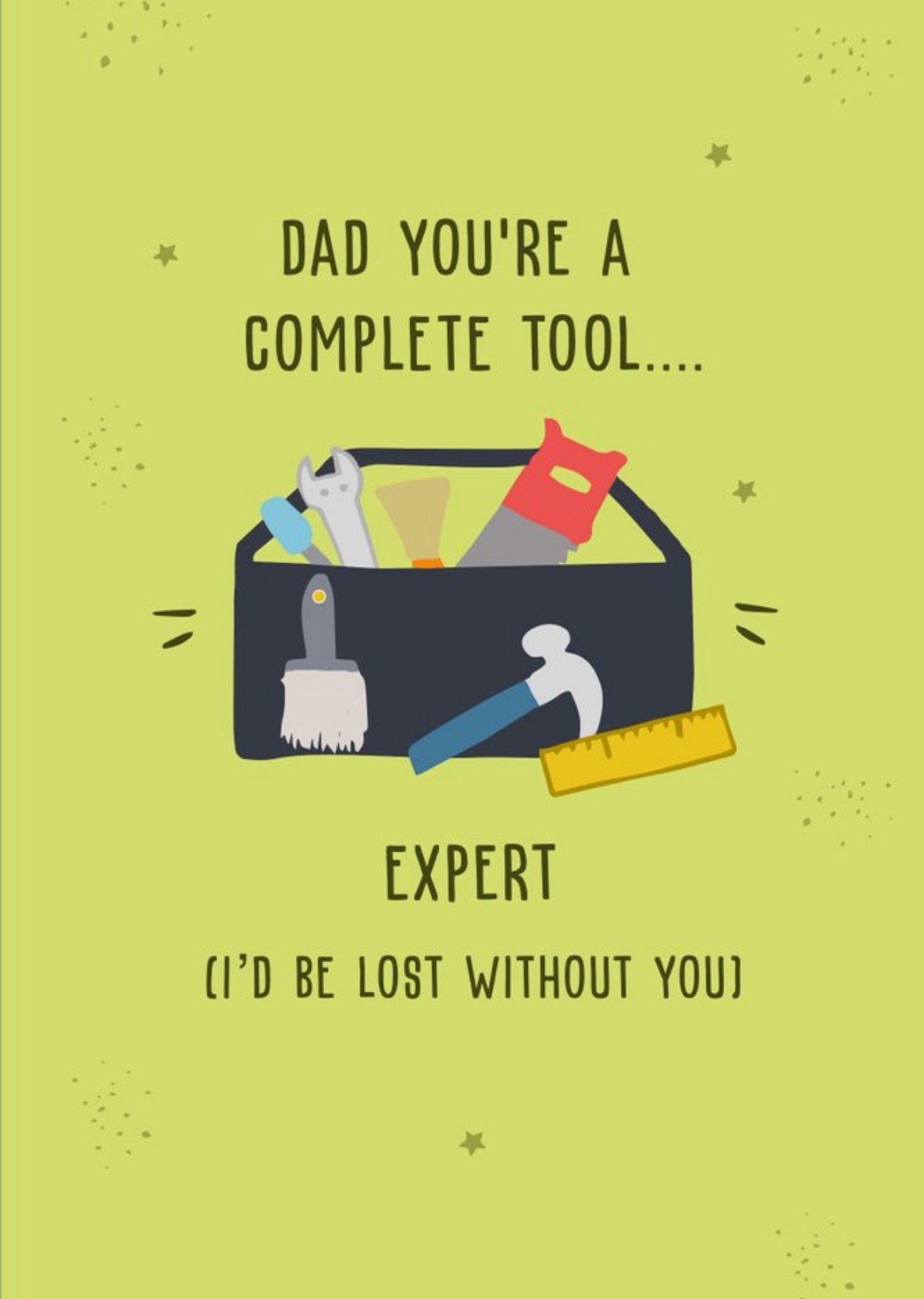 Moonpig Funny Father's Day Card Complete Tool Expert Ecard