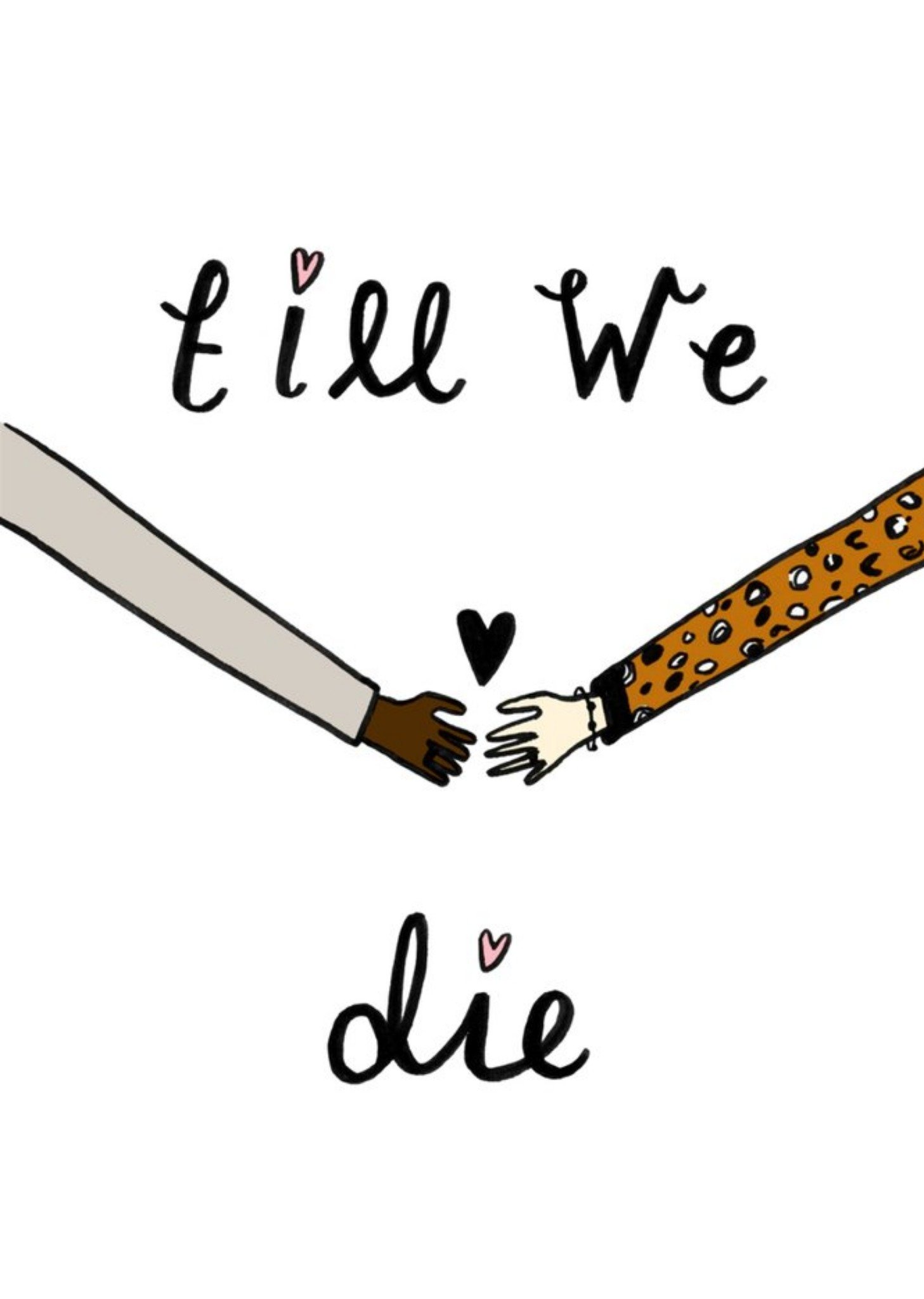 Jolly Awesome Till We Die Cute Card, Large