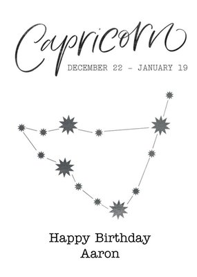 Capricorn Birthday Cards Moonpig