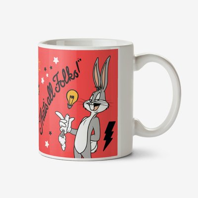 Looney Tunes Bugs Bunny That's All Folks Photo Upload Mug