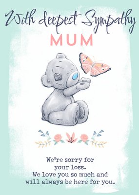 Me To You Tatty Teddy With Deepest Sympathy Mum Card