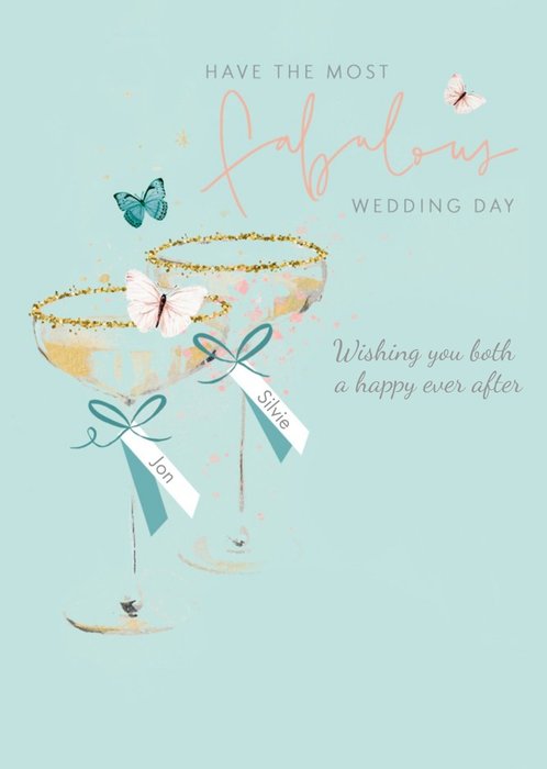 Clintons have the most fabulous wedding day card