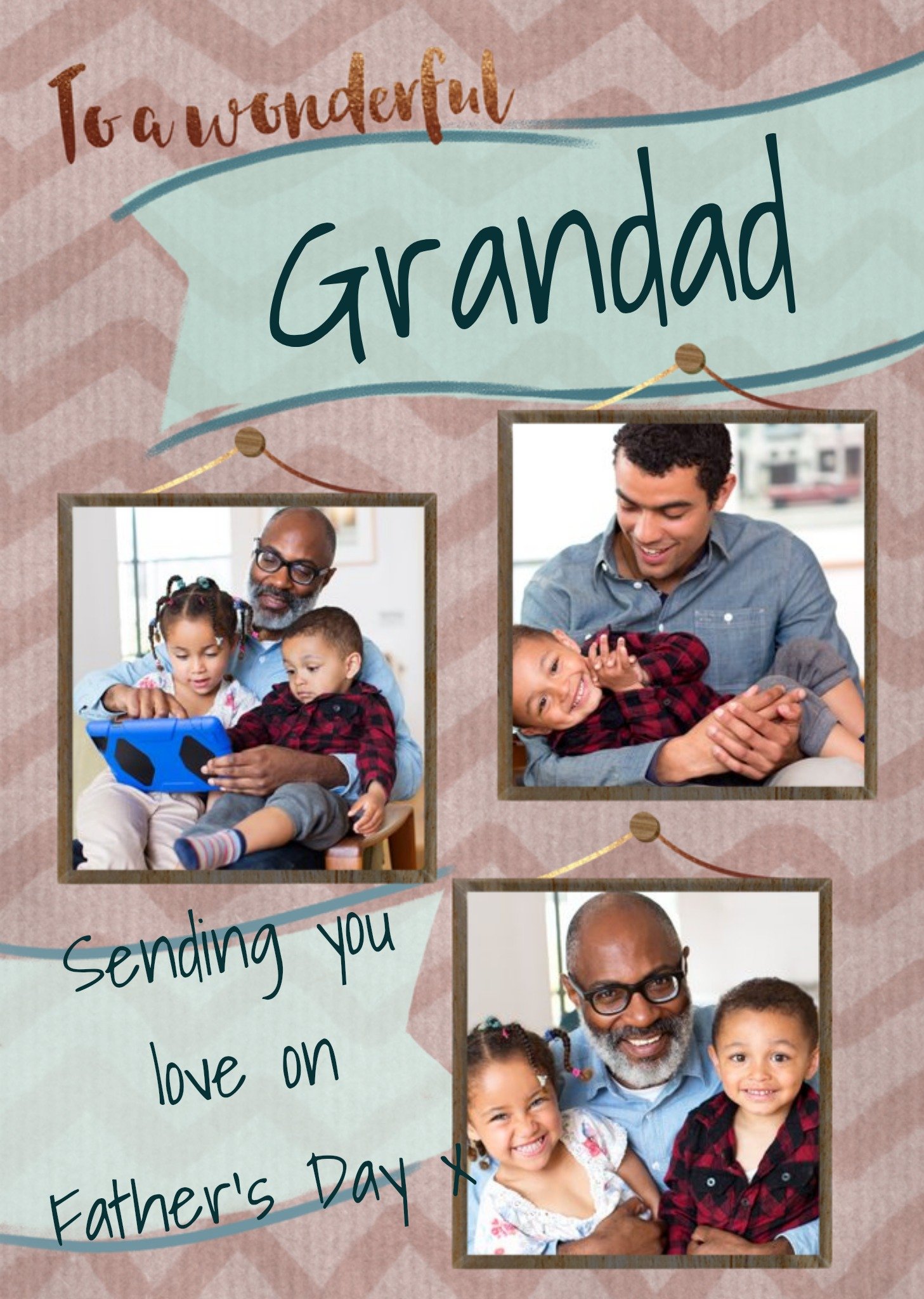 Moonpig To A Wonderful Grandad Photo Upload Father's Day Card Ecard