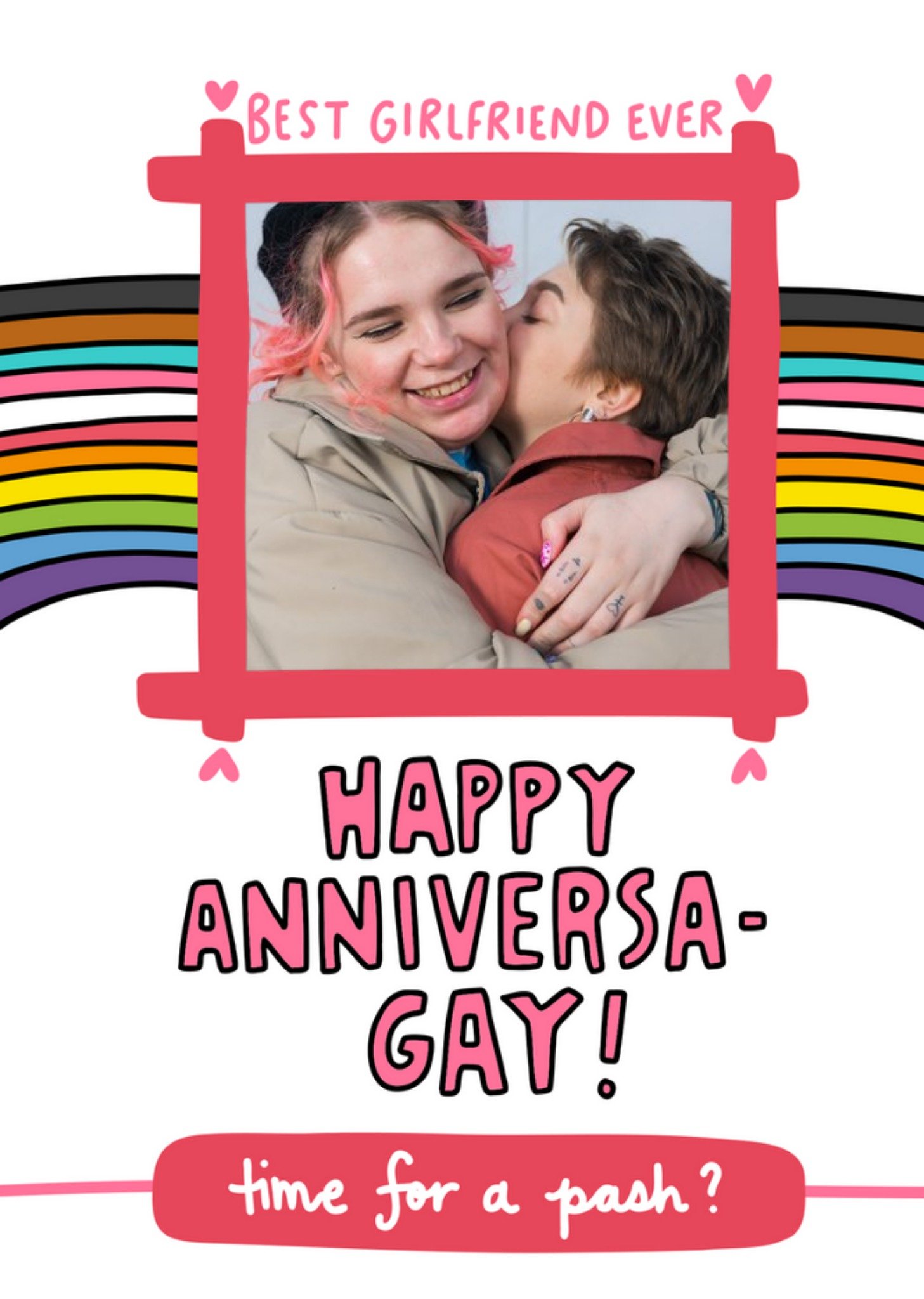 Angela Chick LGBTQ+ Anniversary Photo Upload Card Ecard