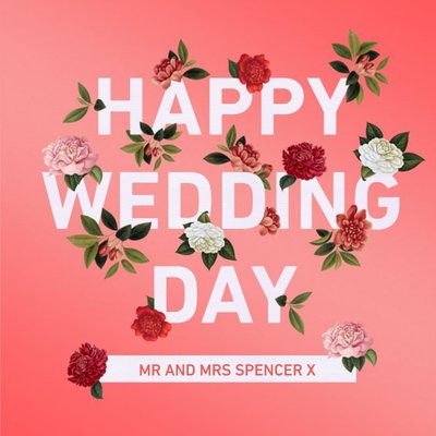 Natural History Museum Happy Wedding Day Personalised Card