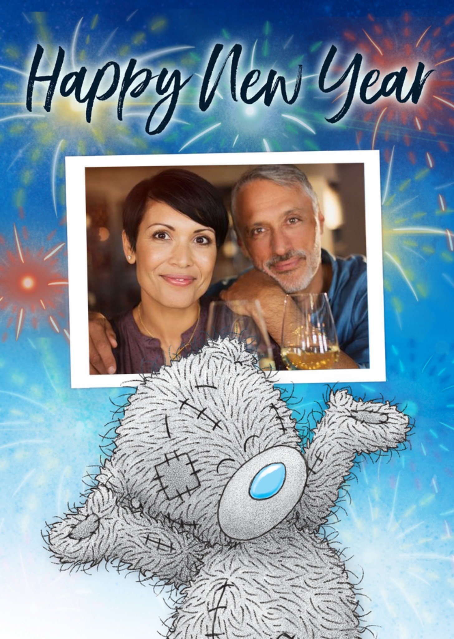 Me To You Tatty Teddy Happy New Year Photo Upload Card Ecard