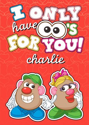 Mr Potato Head I Only Have Eyes For You Card