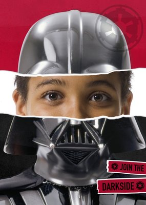 Star Wars Darth Vader Face Photo Card