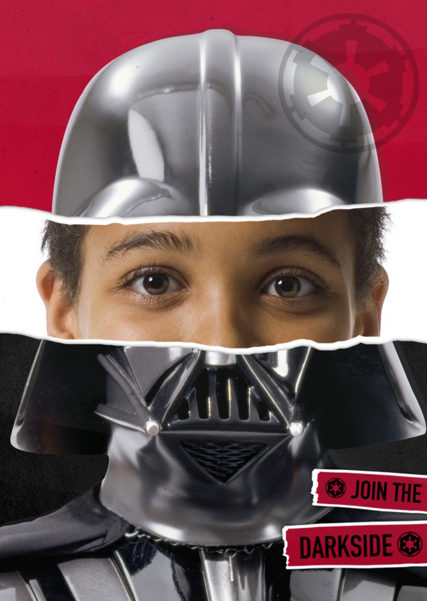 Disney Star Wars Darth Vader Face Photo Card Ecard