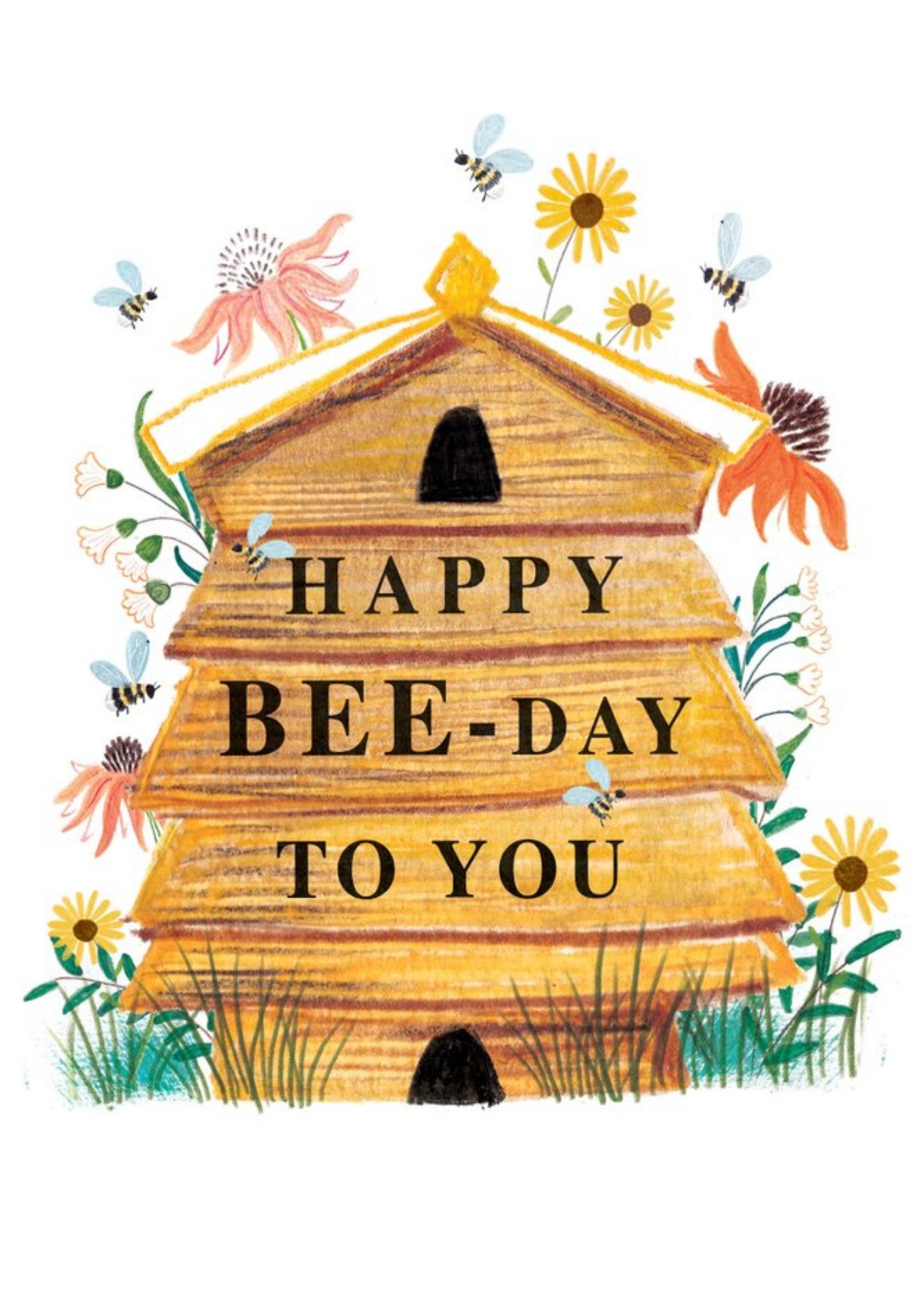 Happy Bee-Day To You Birthday Card Ecard