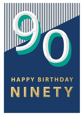 90 Happy Birthday Block Colour Card