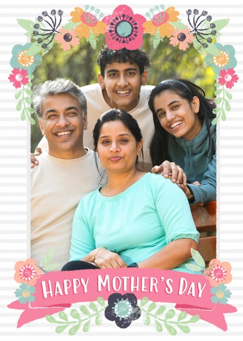 Mother's Day Card - Photo Upload Flower Card
