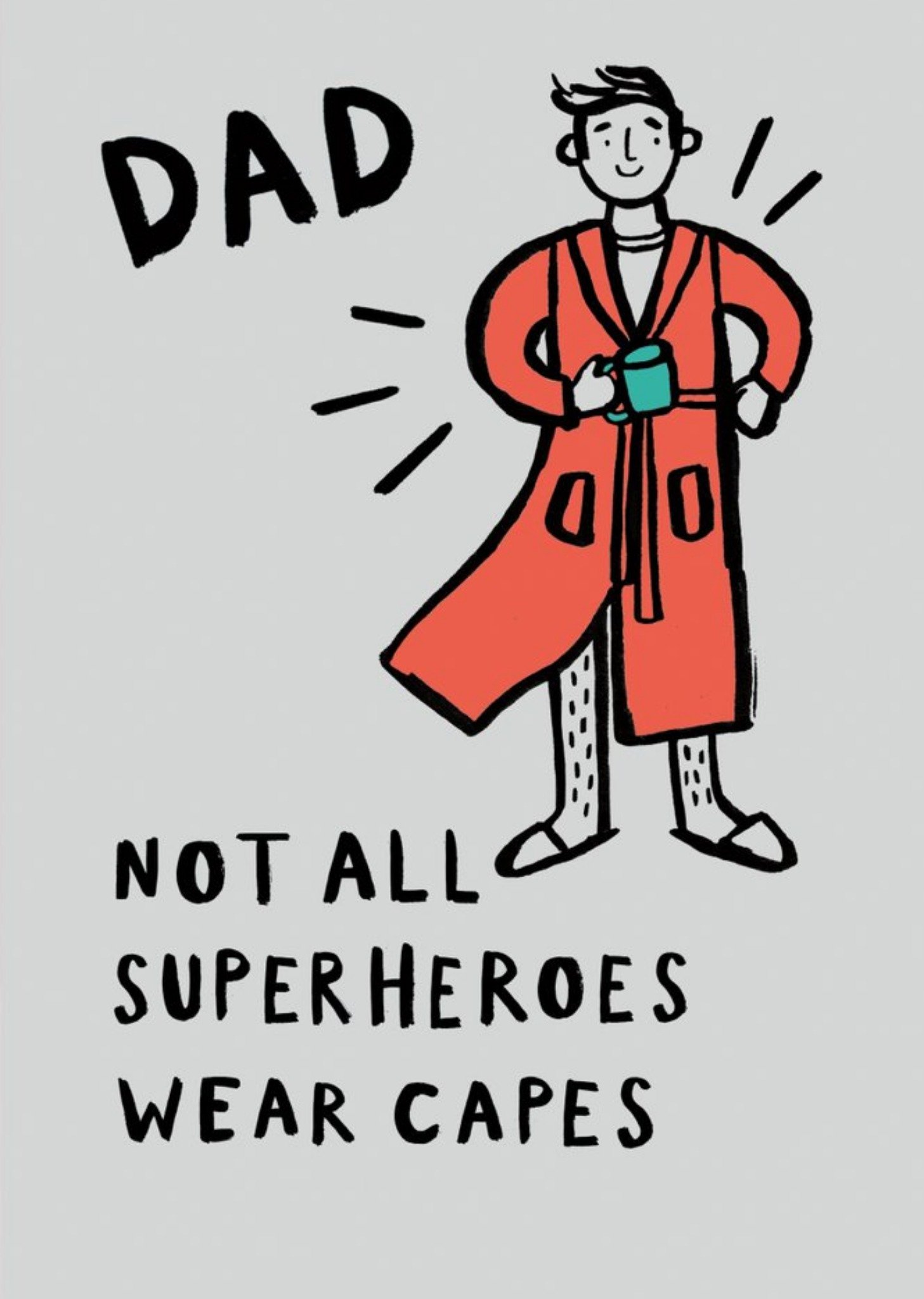 Ukg Superhero Dad Fathers Day Card