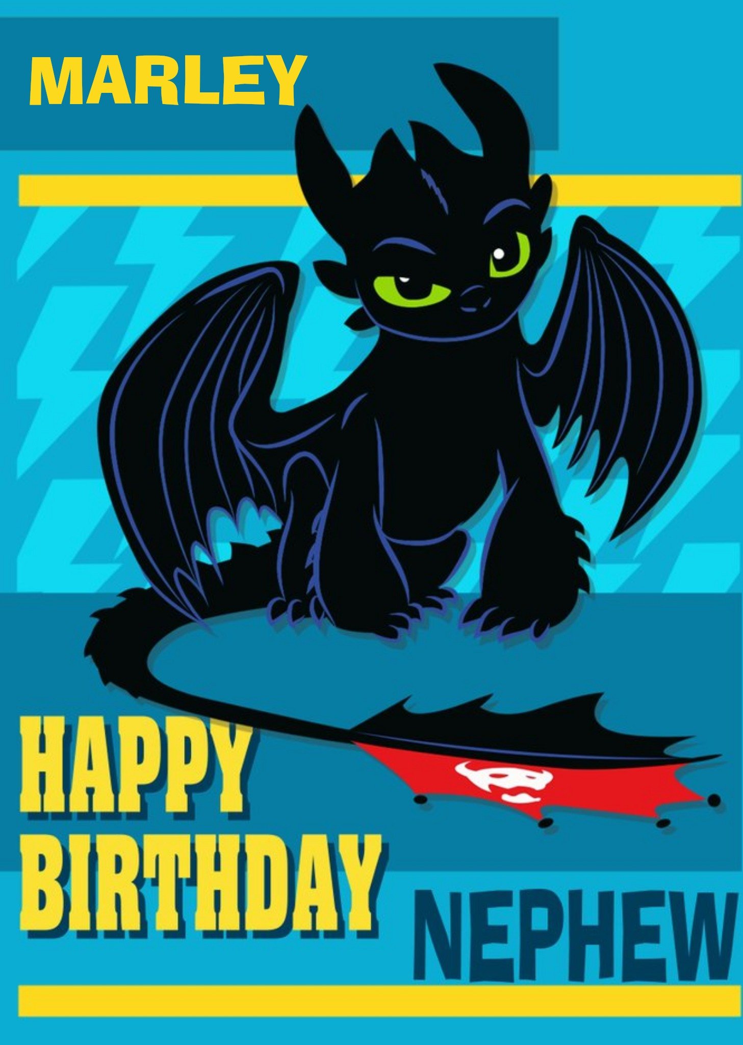 Moonpig How To Train Your Dragon Nephew Birthday Card, Large